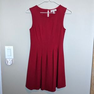 Monteau sleeveless Ponte Knit Flare Dress size S